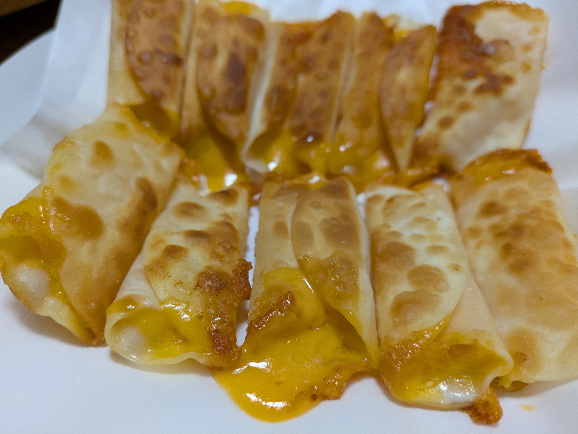 餃子の皮でチーズ巻き