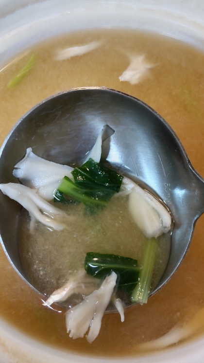 黒舞茸と小松菜のお味噌汁〜毎日味噌汁〜