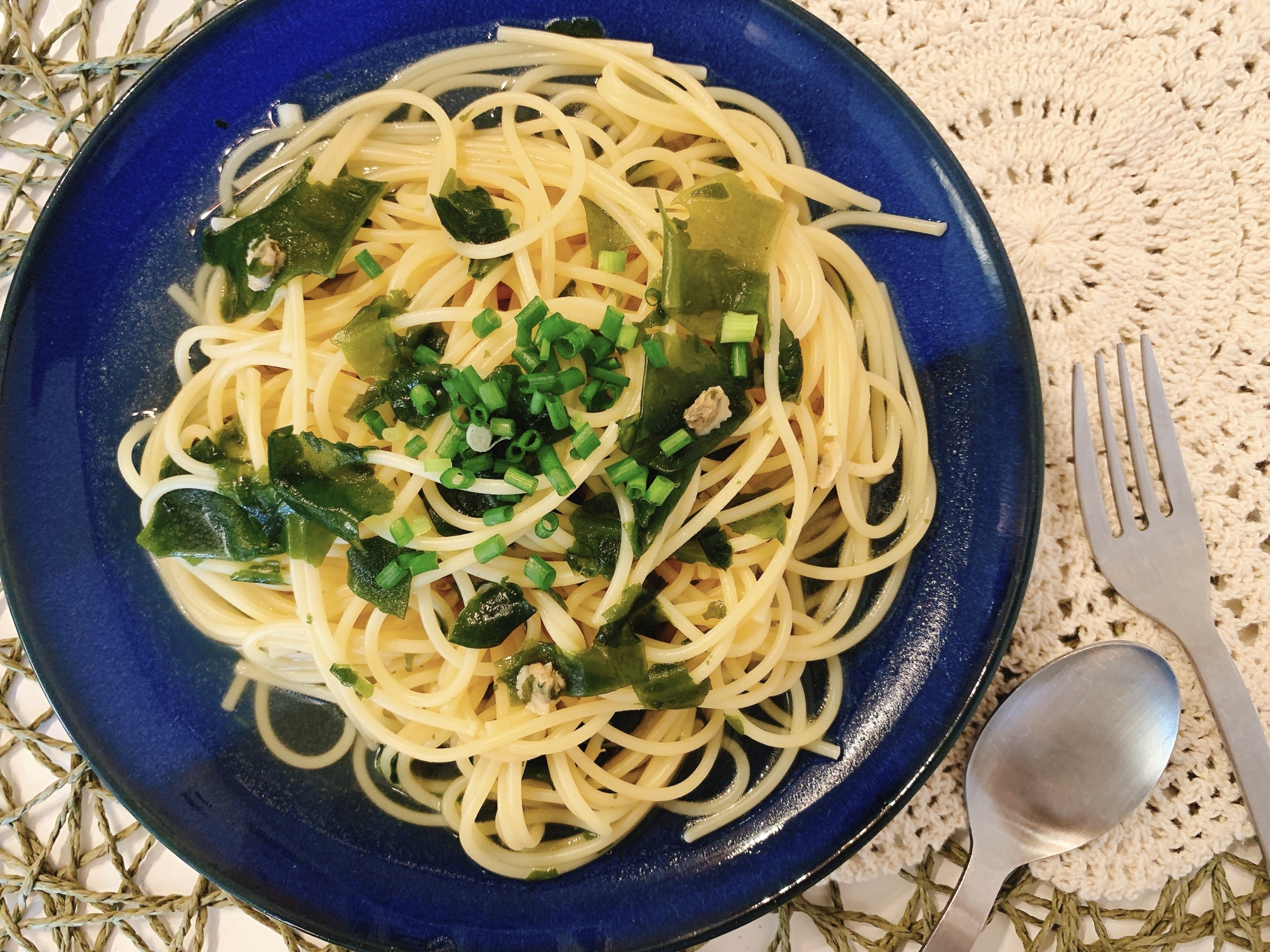 しじみスープの素で！和風パスタ♩