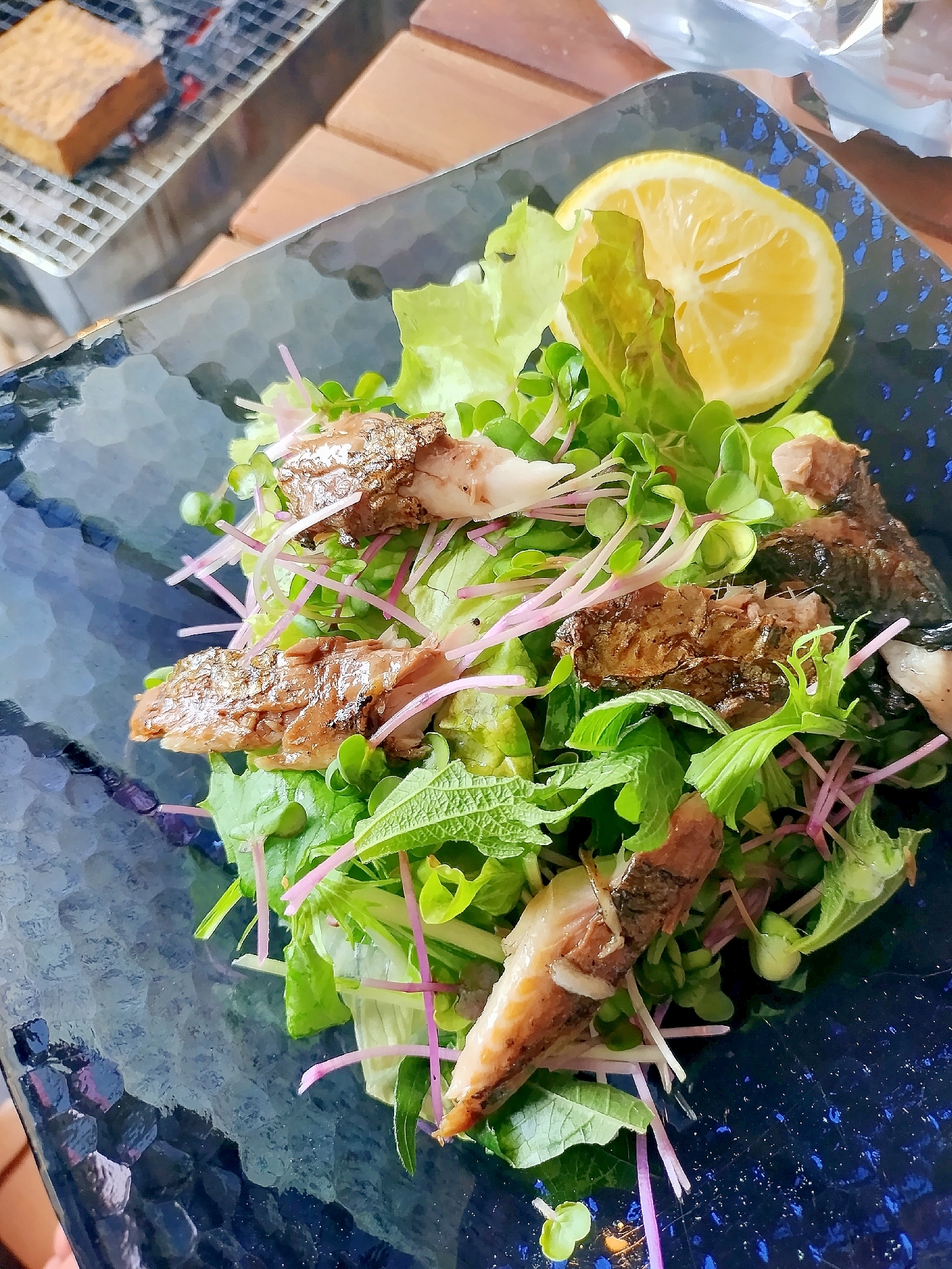 脂の乗ったにしんが美味しい♪にしんとしその魚サラダ