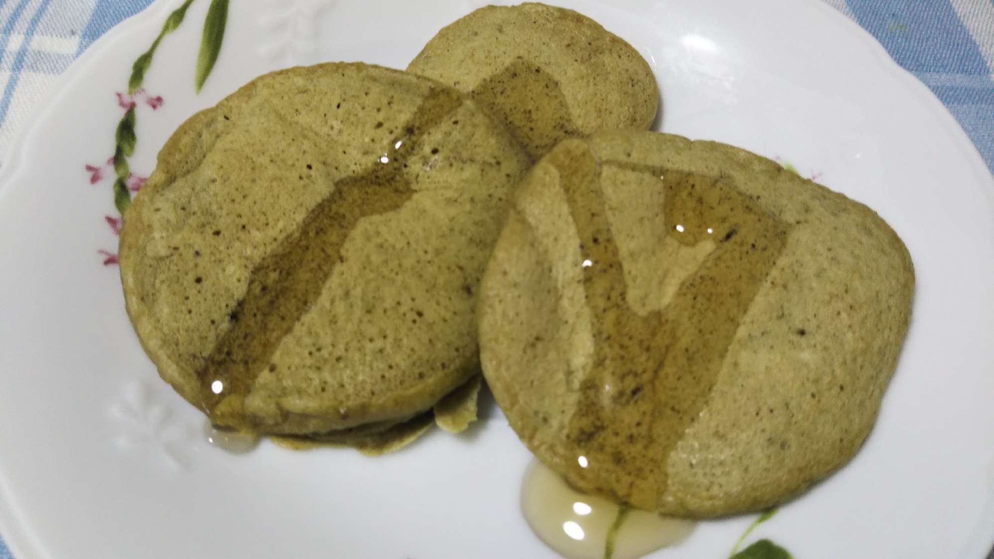 ホットプレートで抹茶パンケーキ☆