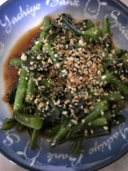 金時草（水前寺菜）の茎できんぴら☆捨てずに食べる