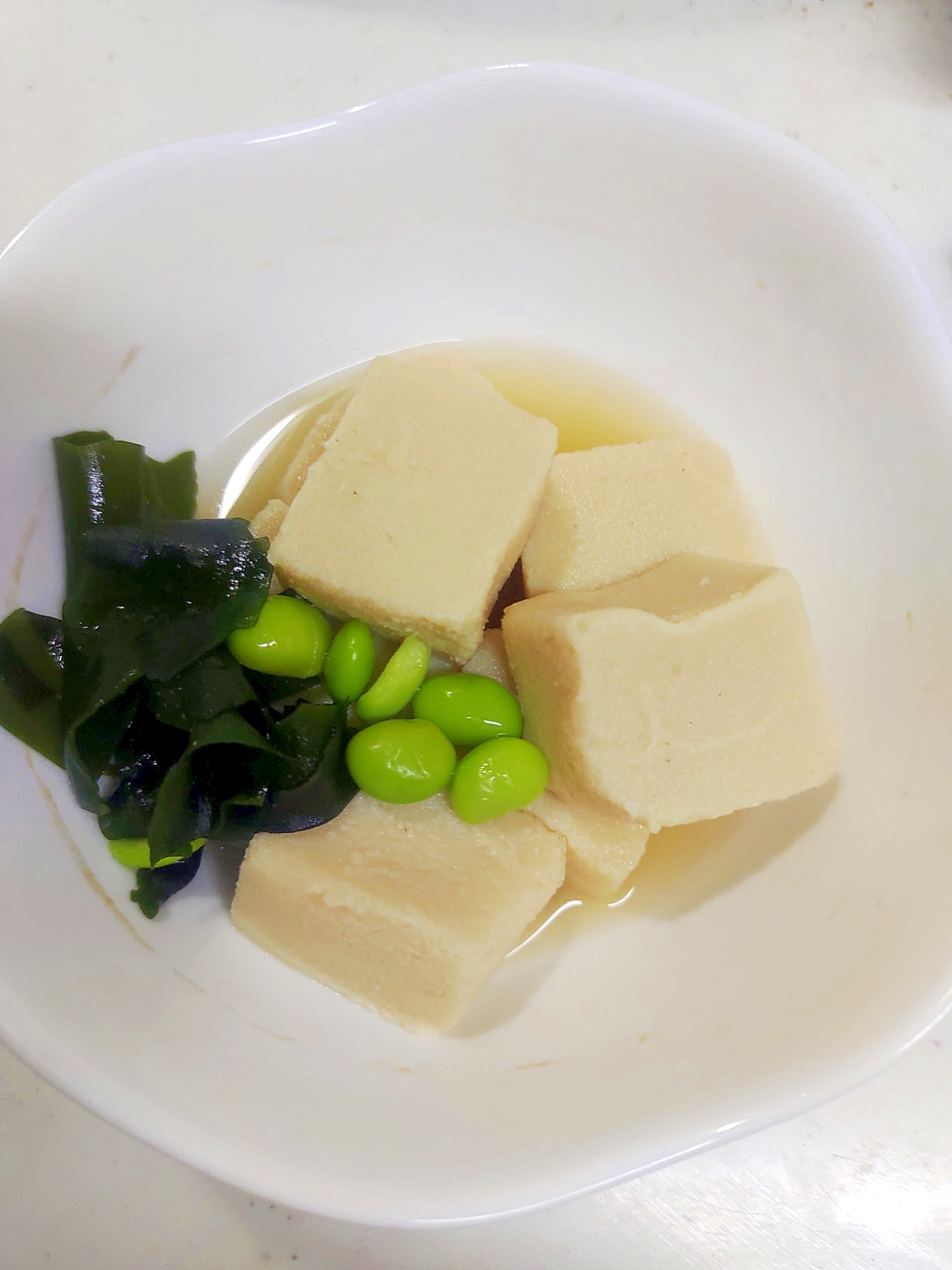 高野豆腐をポン酢で