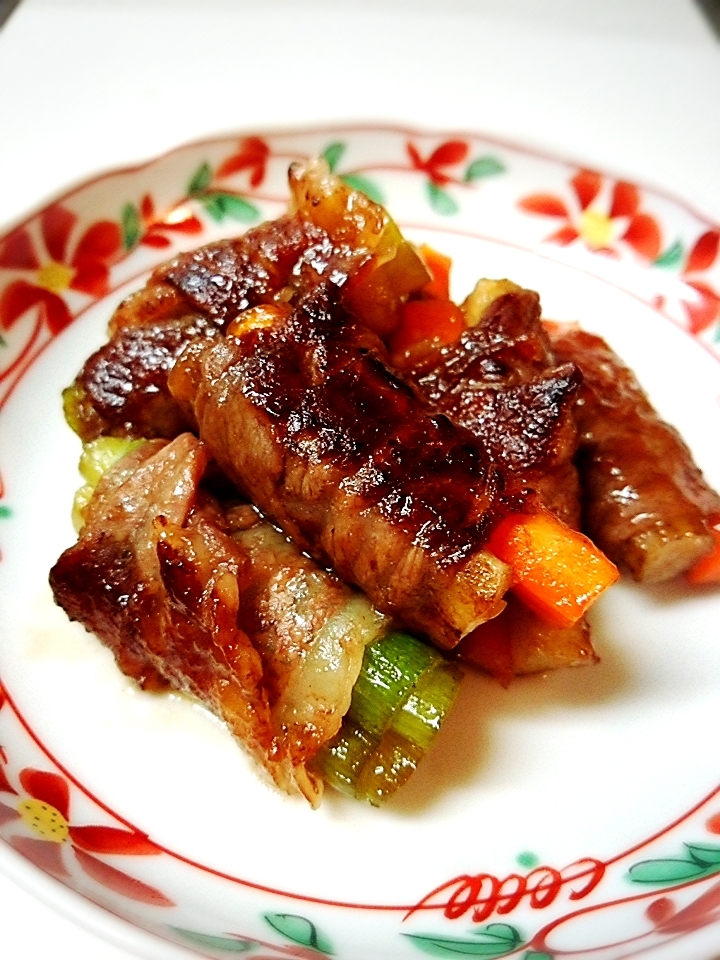 根菜の肉巻き