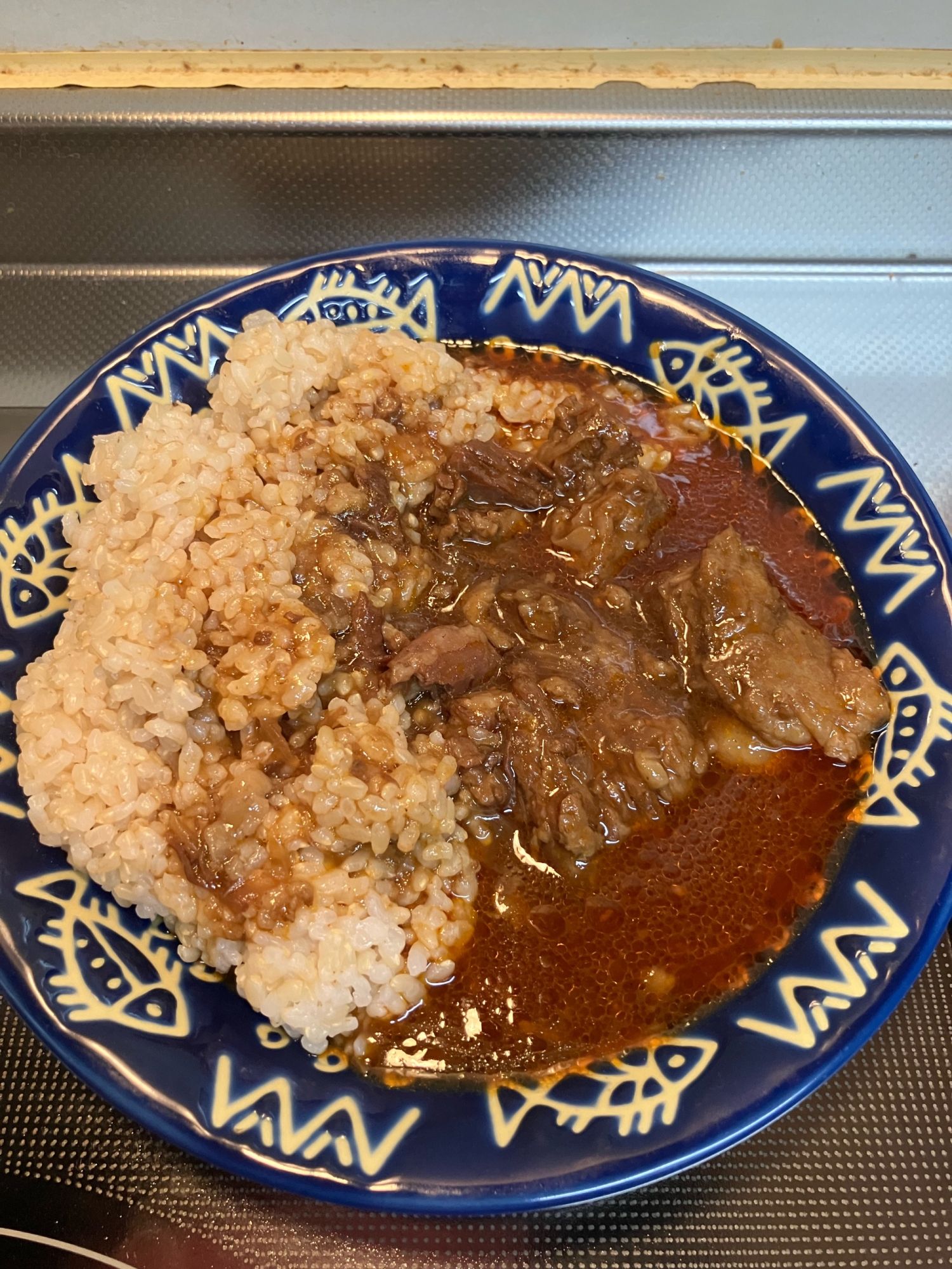 圧力鍋deトロトロ牛すじ肉のハッシュドビーフ^_^