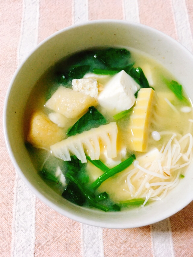 ほうれん草の味噌汁