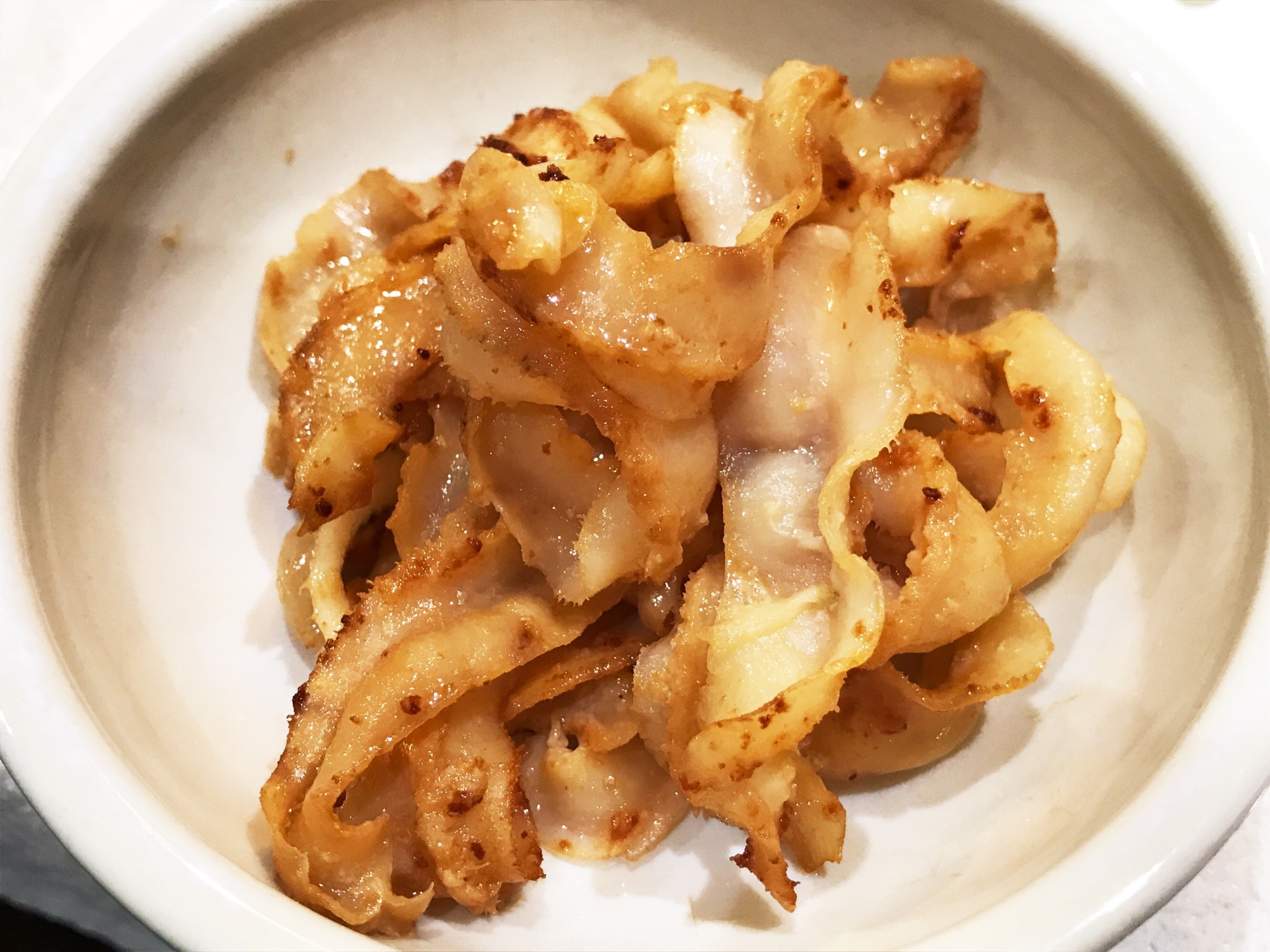 帆立のひものバター醤油炒め