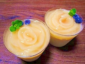 桃のゼリー☆ヨーグルトムース