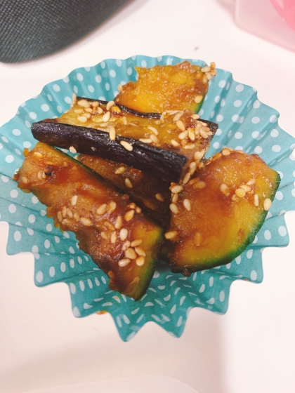 胃腸に優しい★とろとろ茄子とかぼちゃの照り焼き