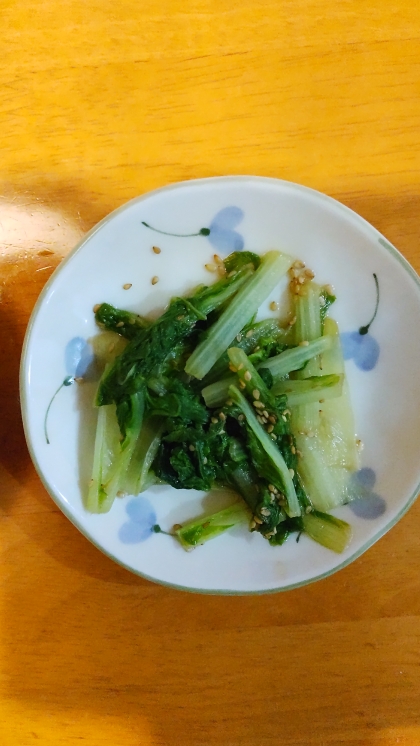 簡単おいしい☆山東菜のにんにく醤油炒め♪