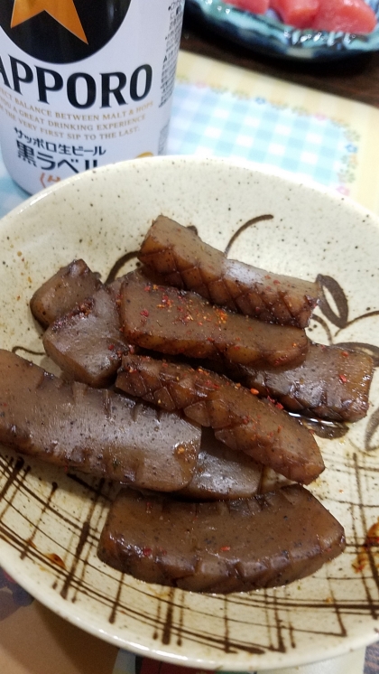 簡単！５分！節約。こんにゃくの炒め煮。お弁当にも。