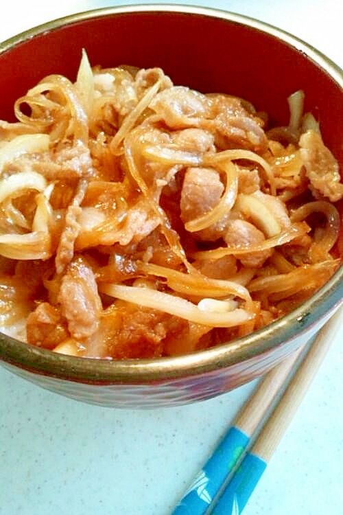 10分で完成＊みんな大好き我が家の豚丼