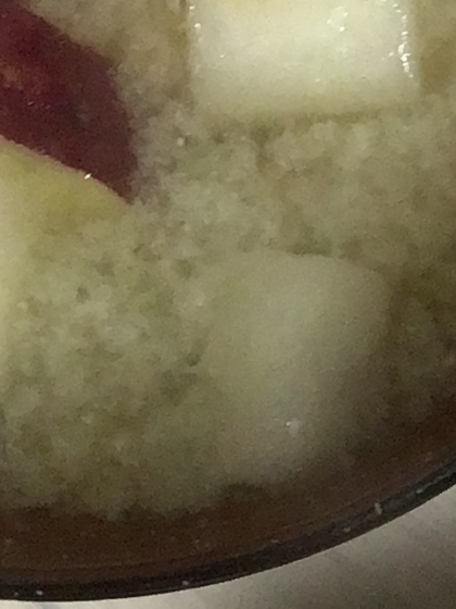 そのまま食べられる煮干しと大根のお味噌汁