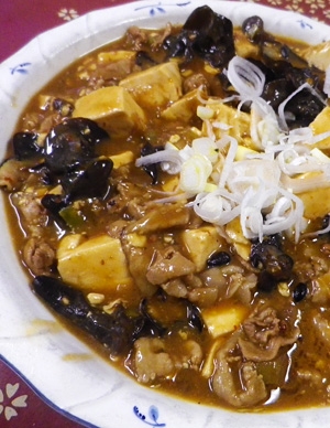 豚ばらキクラゲ麻婆豆腐