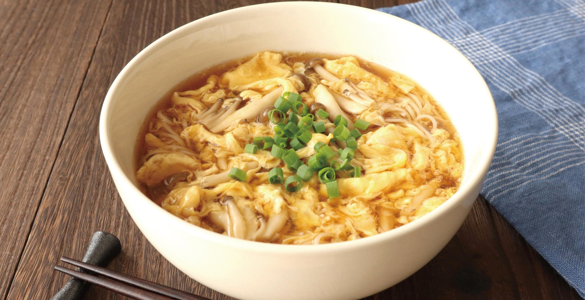 しめじのかきたまにゅうめん